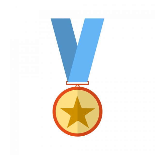 640x640 Award Vector Icon, Award Icon, Medal Icon, Star Medal Icon Png