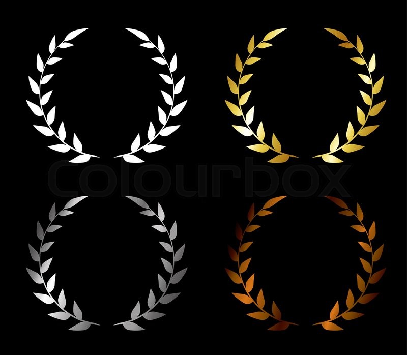 800x698 Award, Best, Black, Branch, Bronze, Stock Vector Colourbox