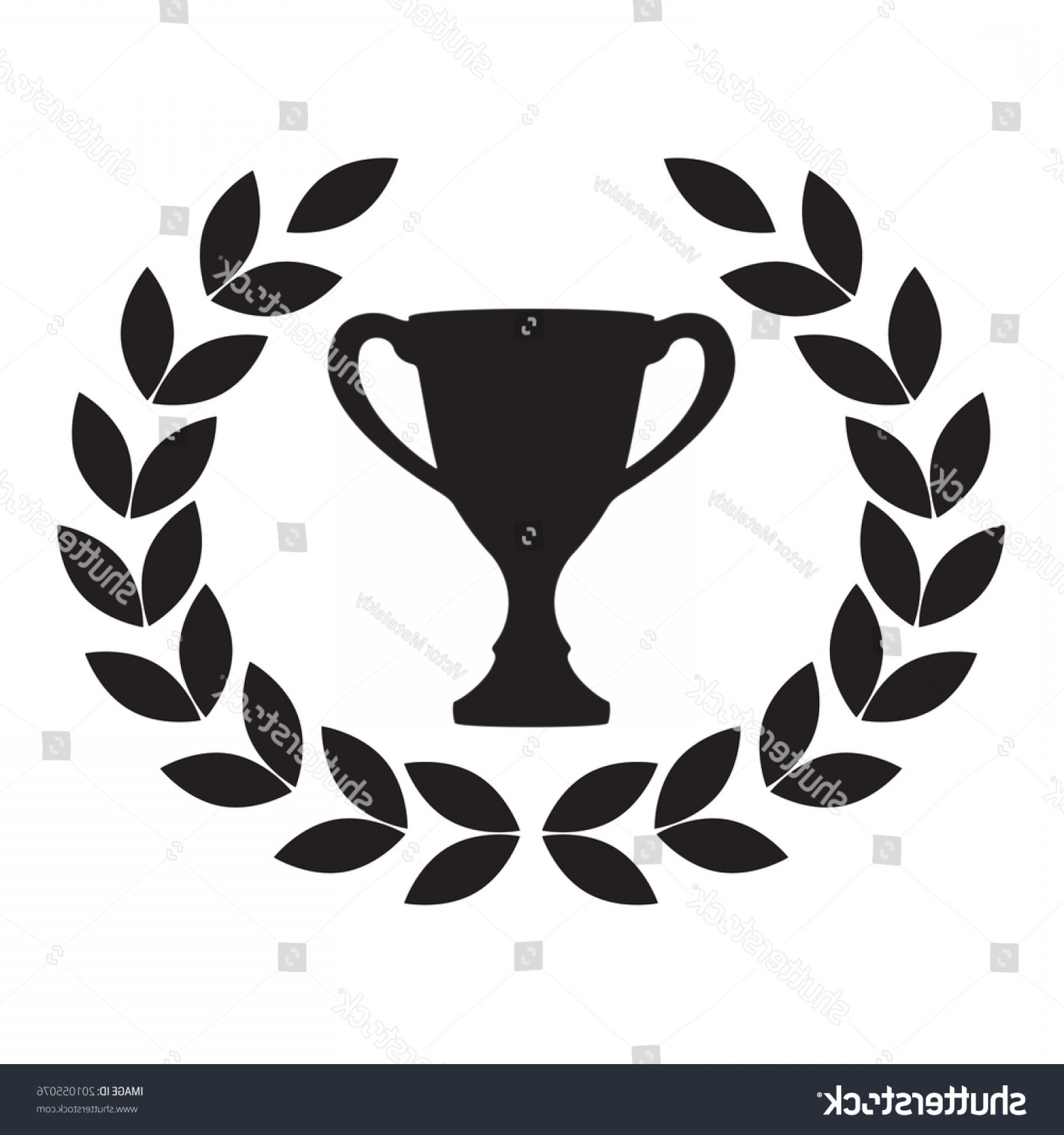 1800x1920 Trophy Icon Vector With Leaves Catchsplace