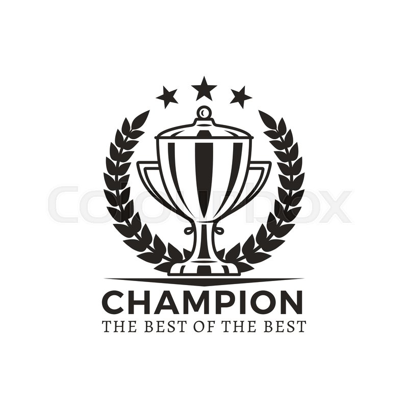 800x800 Champion Best Ever Award Poster With Stock Vector Colourbox