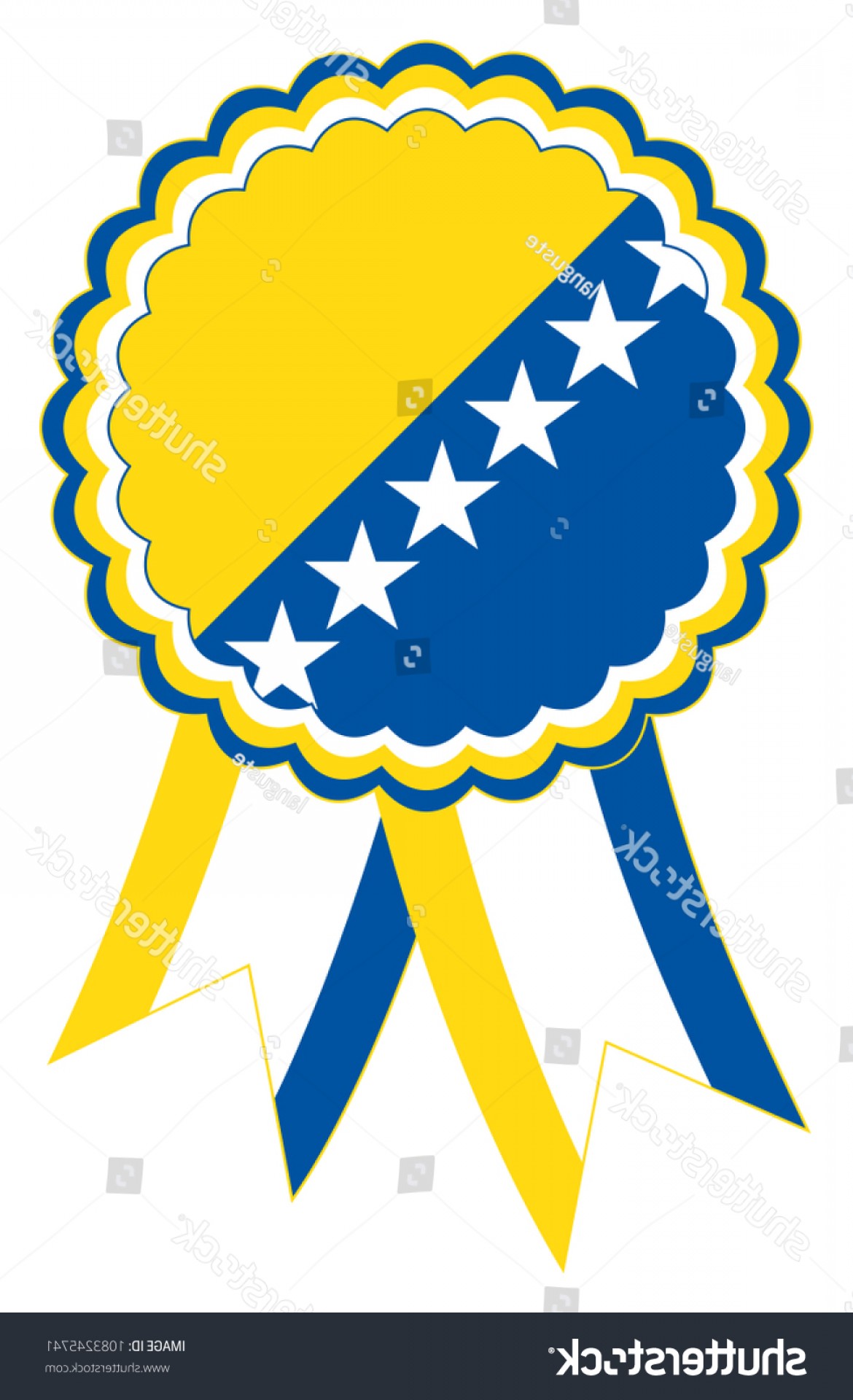 1170x1920 Bosnia Herzegovina Award Ribbon Vector Original Handandbeak
