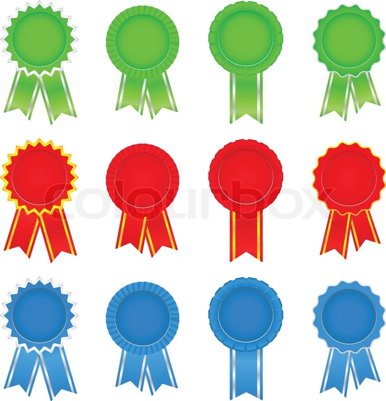 769x800 Vector Award Ribbons Stock Vector Colourbox