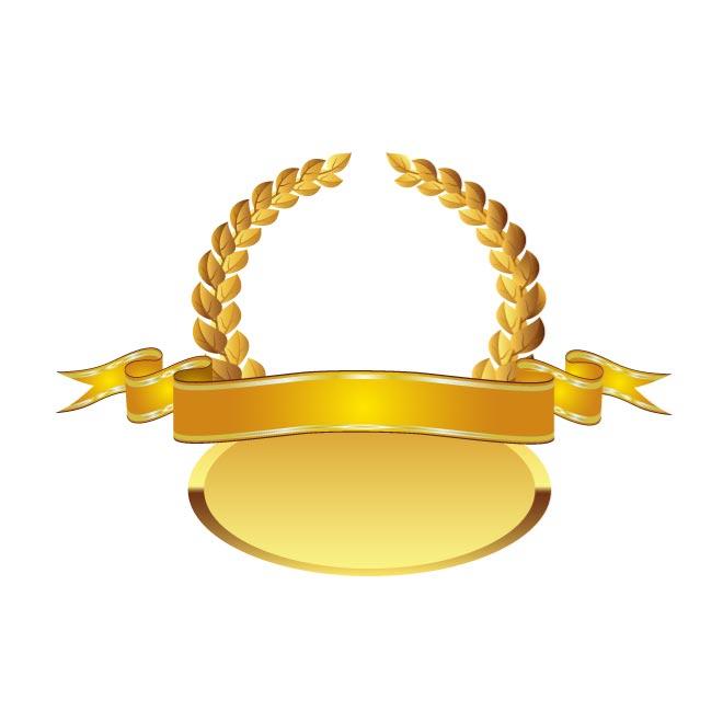660x660 Golden Award Vector Clip Art