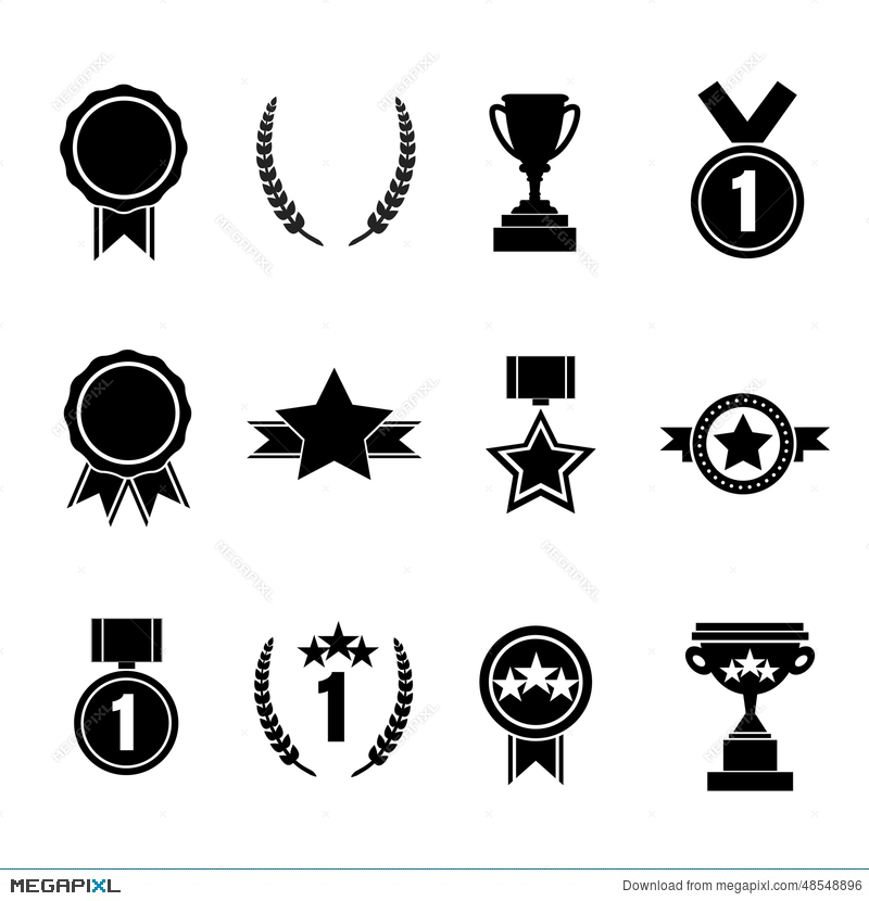 800x830 Set Of Flat Vector Award Vector Illustration Illustration
