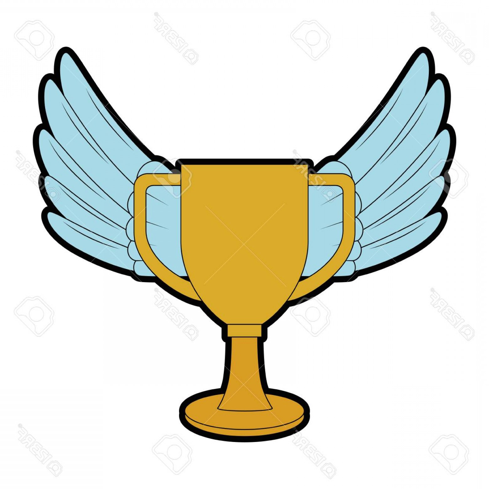 1560x1560 Vector Trophy Cup Wings Wallkeeper