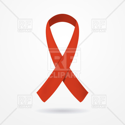 400x400 Red Ribbon, As Aids Awareness Ribbon Free Vector Image Vector