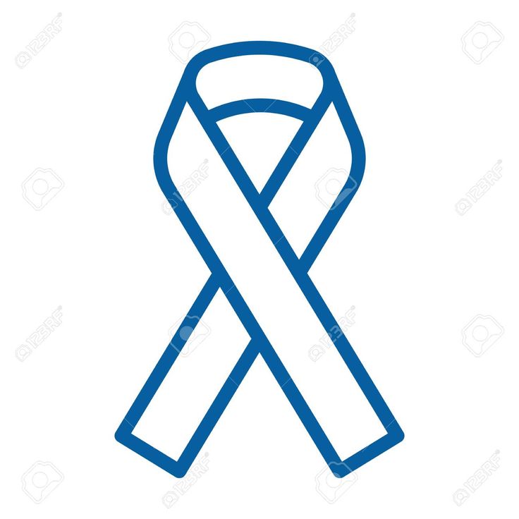 736x736 Vector Blue Blue Awareness Ribbon Vector Thin Line Icon
