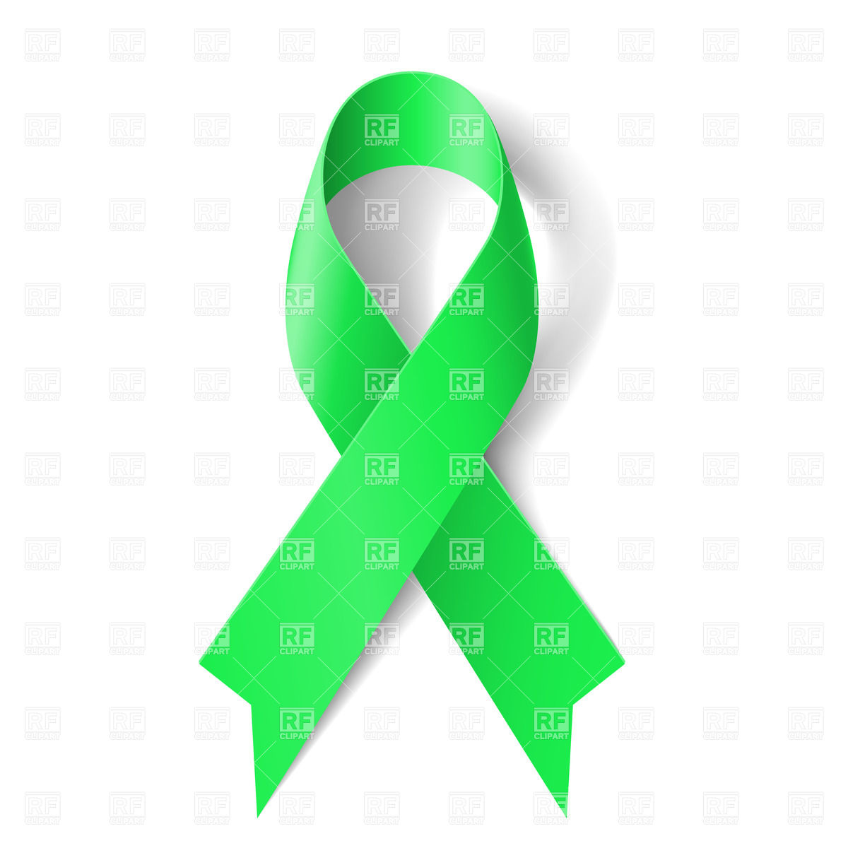 1200x1200 Kidney Cancer Awareness Green Ribbon Vector Image Of Healthcare