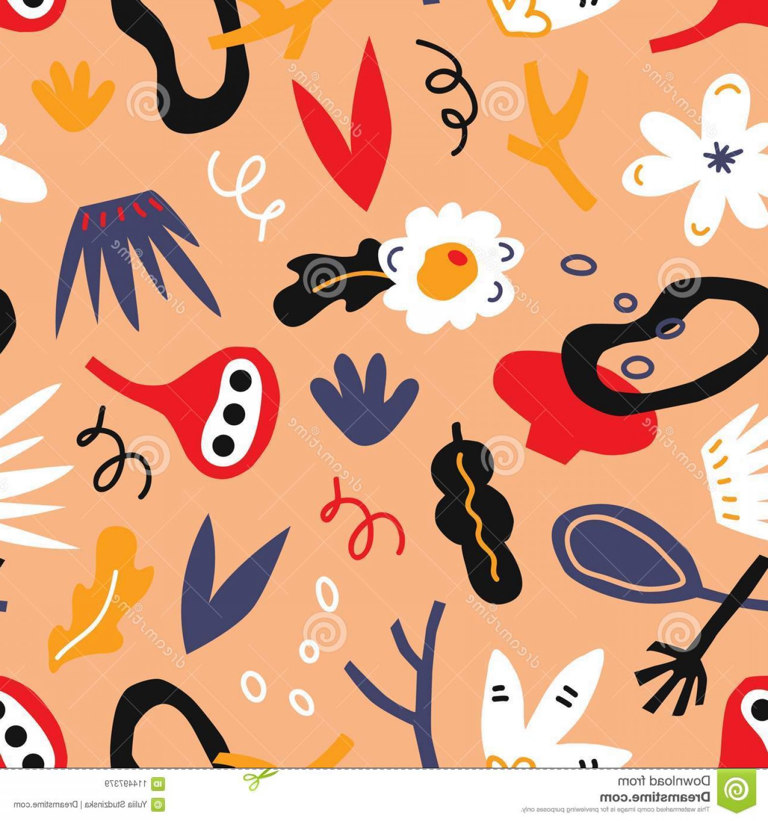 1560x1668 Vector Seamless Background Pattern Cut Out Abstract Shapes Awesome