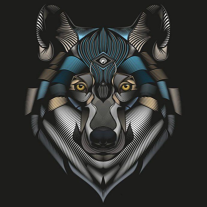 690x690 Awesome Vector Illustrations High Detailed Abstractions And Low