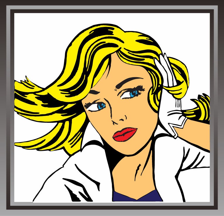 766x739 Awesome Vector Pop Art Girl Illustration Free Vector Graphics
