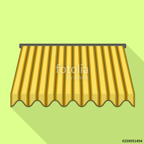 Yellow Awning Icon Flat Illustration Of Yellow Awning Vector Icon 500x500 Yellow Awning Icon Flat Illustration Of Yellow Awning Vector Icon