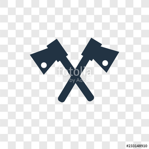 500x500 Axe Vector Icon Isolated On Transparent Background, Axe