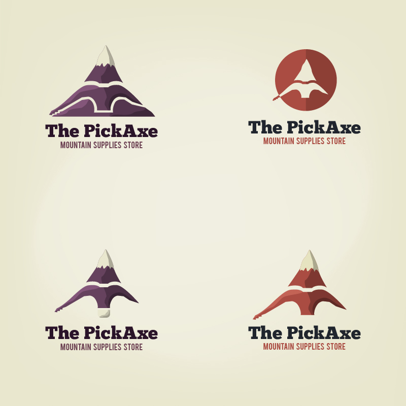 800x800 Vector Pick Axe Logo
