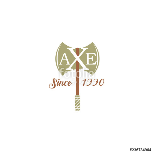 500x500 Axe Vintage Logo Vector Stock Image And Royalty Free Vector