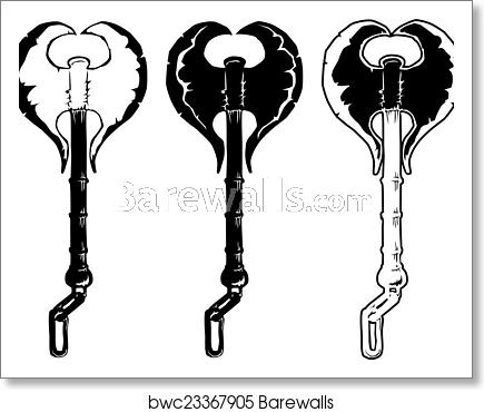 Double Axe Vector, Art Print Barewalls Posters Prints 435x370 Double Axe Vector, Art Print Barewalls Posters Prints