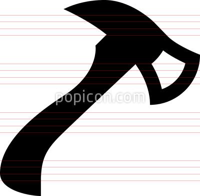 Fire Axe Vector Icon 400x391 Fire Axe Vector Icon