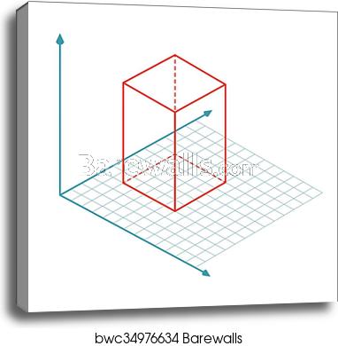 382x390 Direction Of X Y And Z Axis Vector, Canvas Print Barewalls
