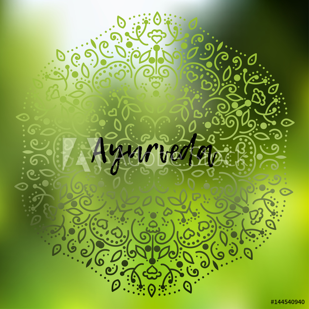 1000x1000 Photo Art Print Ayurveda Vector Illustration Poster Background