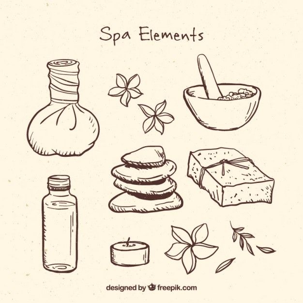 626x626 Relaxing Spa Elements Free Vector My Freepik