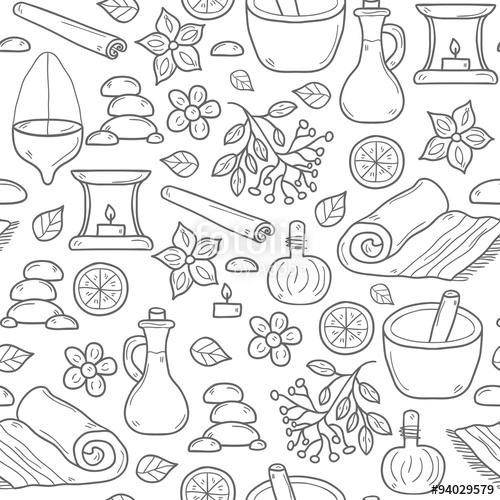 500x500 Seamless Ayurveda Background Stock Image And Royalty Free Vector