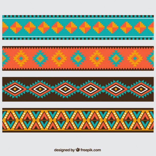 626x626 Aztec Borders Vector Free Download