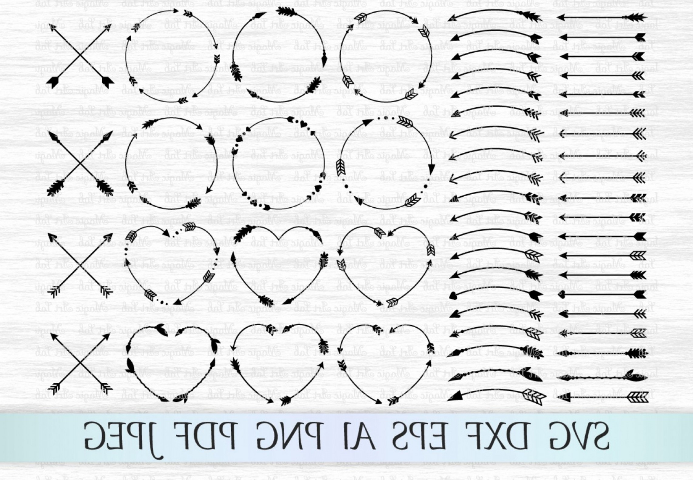 2284x1584 Tribal Arrows Border Vector Hoodamathrun