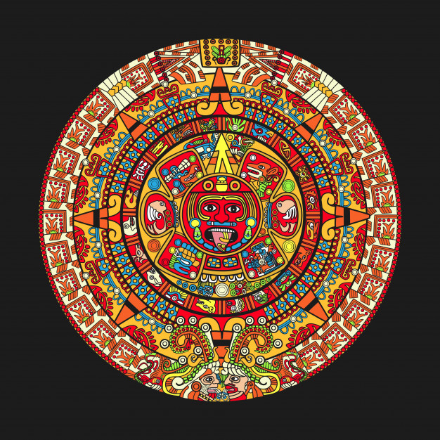 Aztec Calendar Vector at Vectorified com Collection of Aztec Calendar