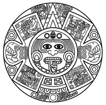 350x345 Huge Collection Of 'aztec Calendar Clipart' Download More Than