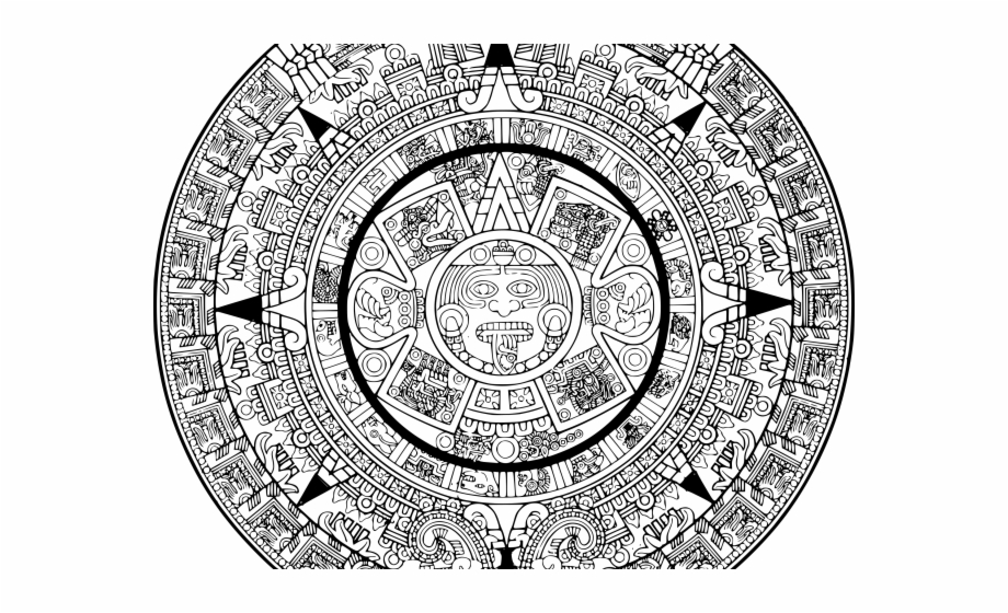 Aztec Calendar Vector File at Collection of Aztec