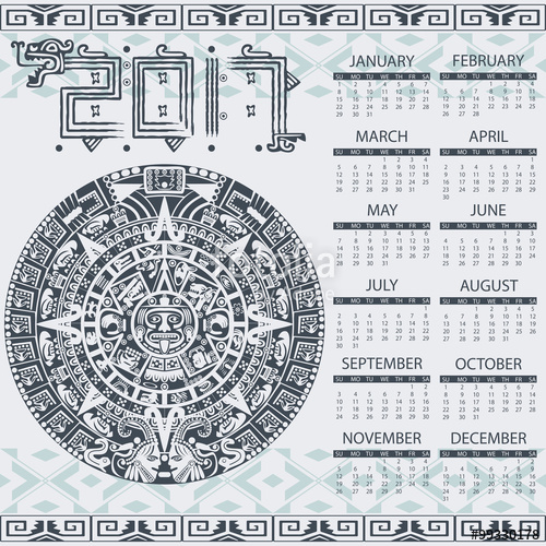 500x500 Aztec Calendar Stock Image And Royalty Free Vector