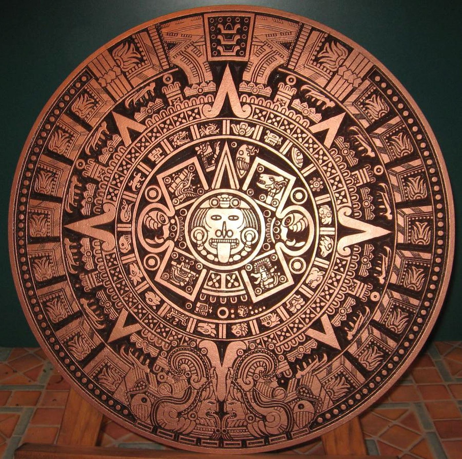 Aztec Calendar Vector Free At Vectorified Collection Of Aztec 