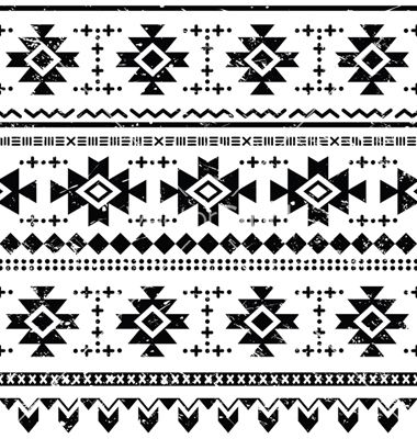 380x400 Tribal Aztec Retro Seamless Pattern Vector