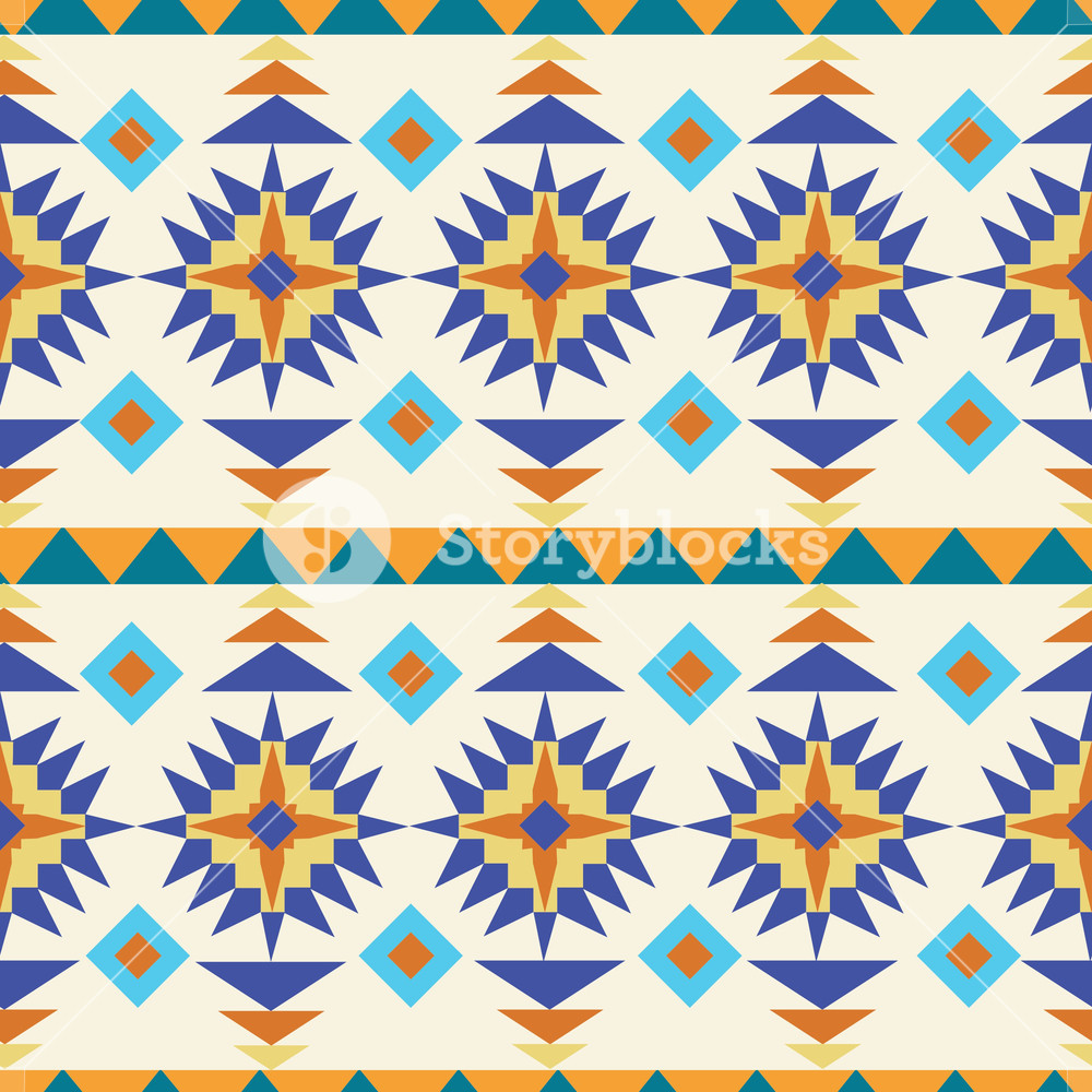 1000x1000 Aztec Pattern Vector Element Royalty Free Stock Image