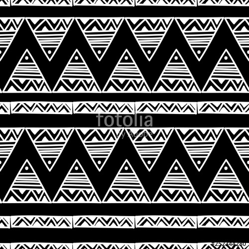 500x500 Aztec Tribal Seamless Pattern Vector Illustration Ready