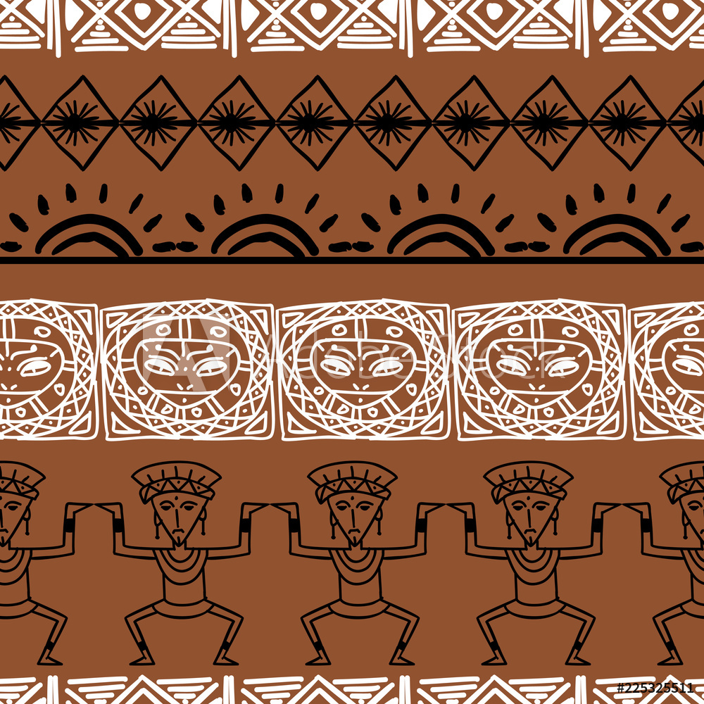 1000x1000 Photo Art Print Aztec Tribal Pattern Vector Europosters