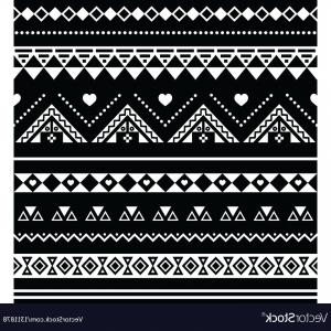 300x300 Photostock Vector Tribal Pattern Vector In Black White Colors