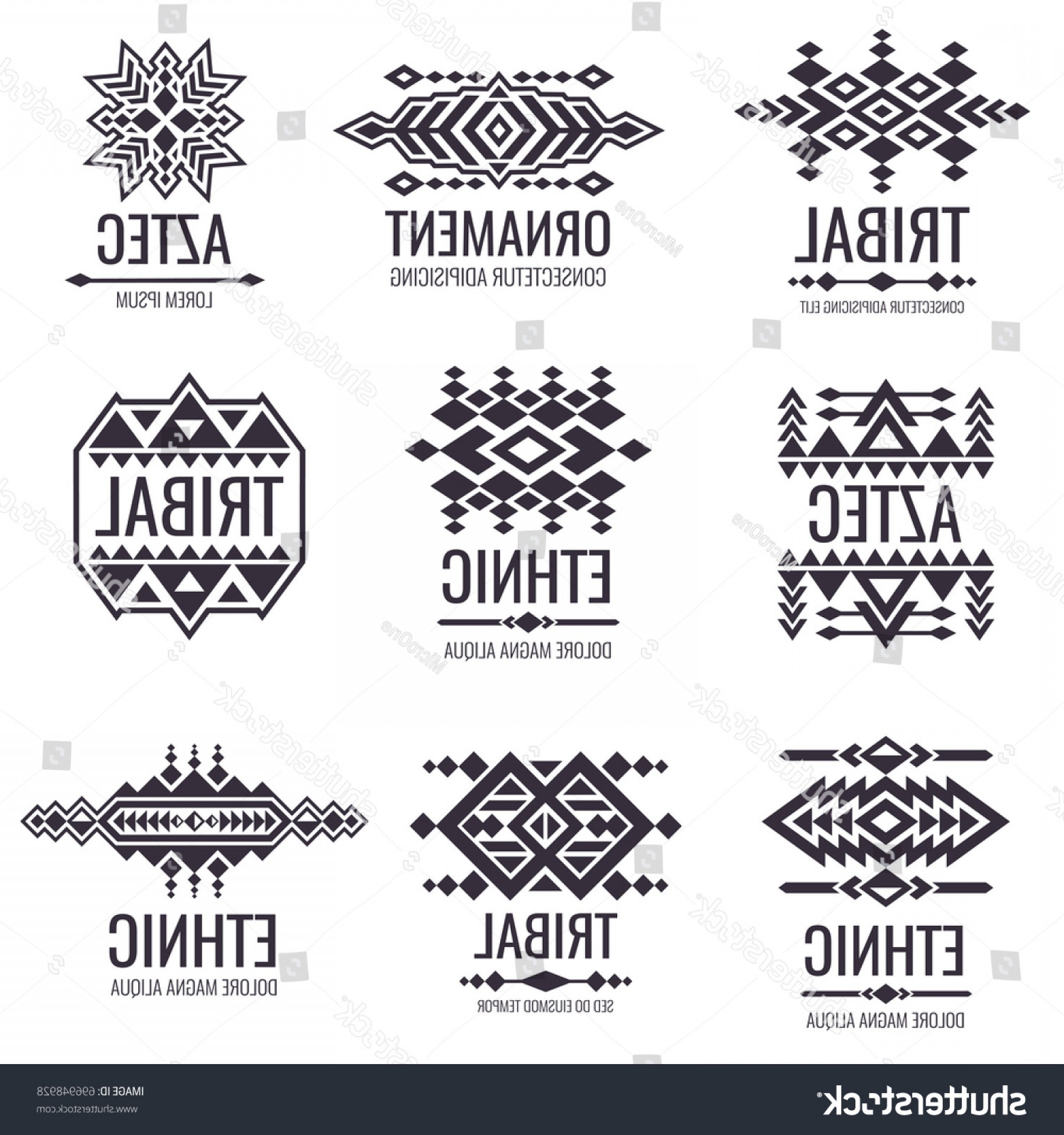 1800x1920 Tribal Aztec Vector Pattern Indian Graphics Soidergi