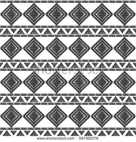 450x470 Tribal Pattern Vector Seamless African Or Native American Aztec