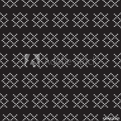 500x500 Vector Seamless Aztec Pattern, Geometric Pattern
