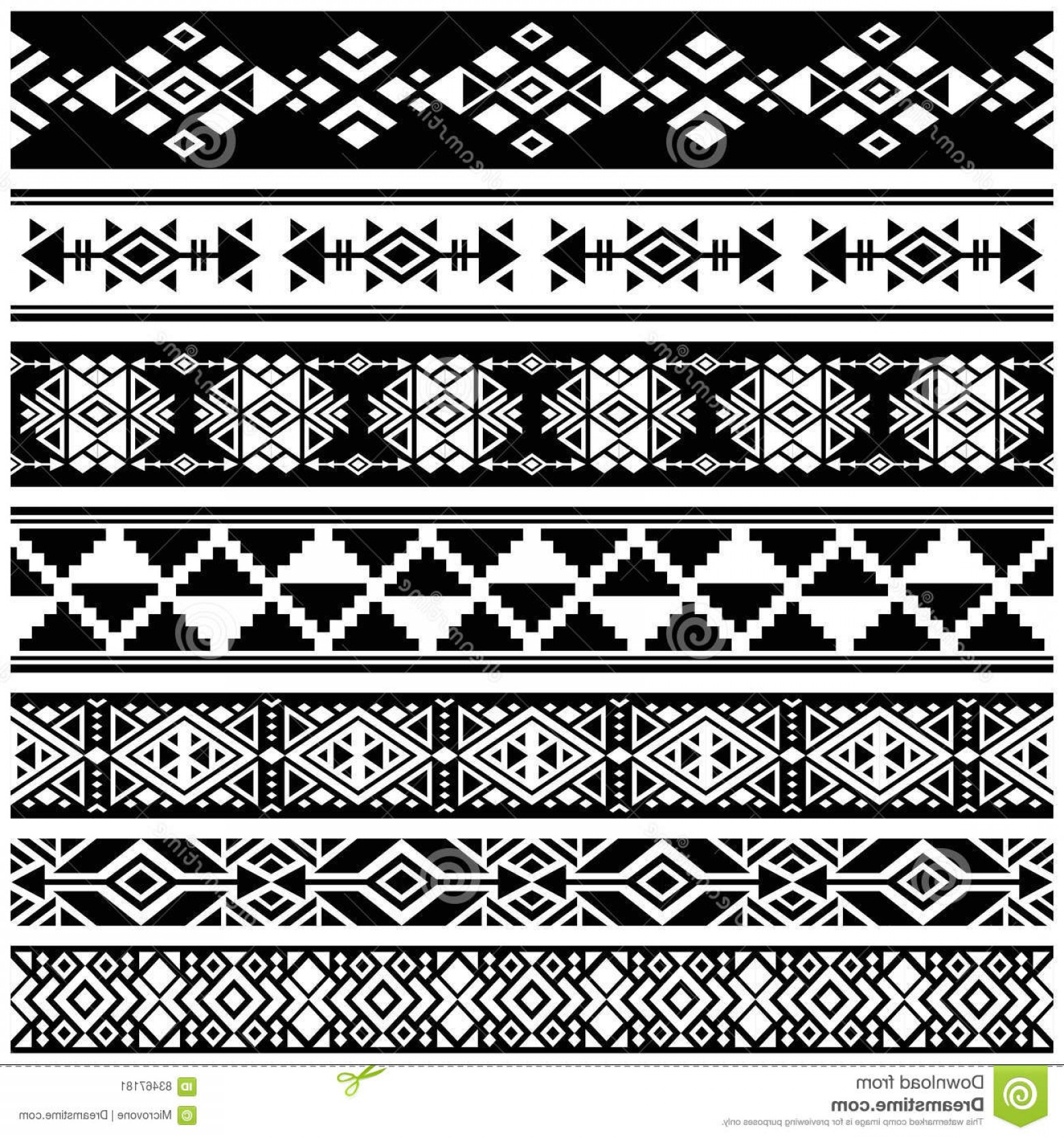 1560x1668 Aztec Tribal Pattern Vector Studiogrfx