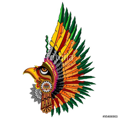 500x500 Aztec Eagle Warrior Mask Stock Image And Royalty Free Vector