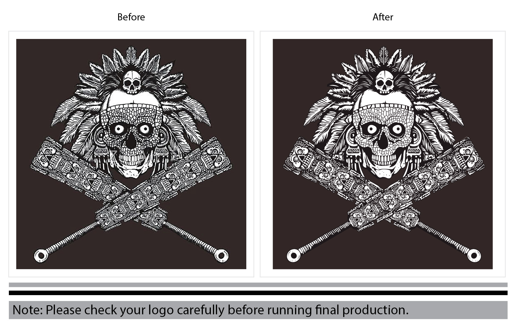 1754x1108 Aztec Skull