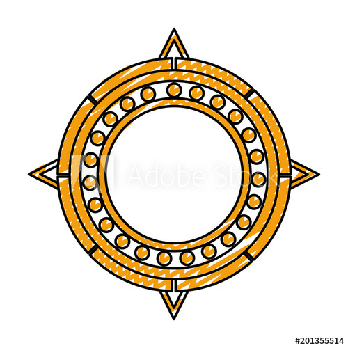 Doodle Sun Aztec Culture Traditional Symbol 500x500 Doodle Sun Aztec Culture Traditional Symbol