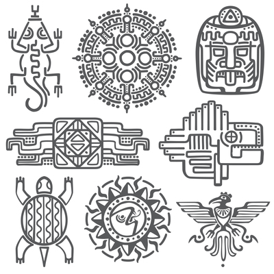 400x400 Page Aztec On Curated Vector Illustrations, Stock Royalty Free
