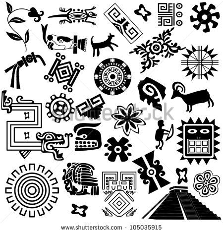 450x470 Aztec Vector Black Animal Stock Vectors Vector Clip Art