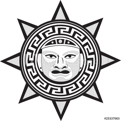 499x500 Tatoo Sol Azteca