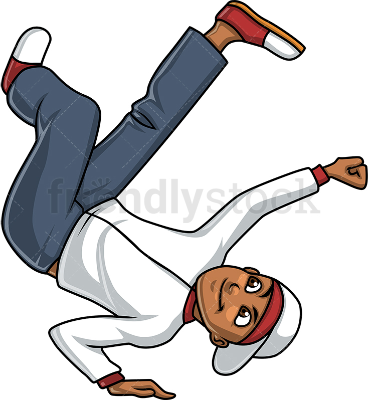 734x798 Man Break Dancing Cartoon Clipart Vector