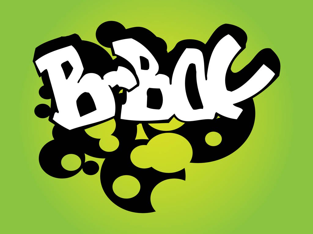 1024x765 B Boy Graffiti Vector Art Graphics