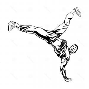 300x300 Street Dance B Boys Dance Dancing Action Vector Catamart